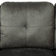 Taupe 3-Piece Flannel and PVC Sectional Sofa with Left-Facing Chaise and Ottoman