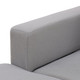 Light Gray 2-Piece Calico Sectional Sofa with Left-Facing Chaise and Track Arms