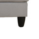 Light Gray 2-Piece Calico Sectional Sofa with Left-Facing Chaise and Track Arms