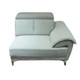 Off-White Cotton 5-Seat Curved Modular Sectional Sofa with Connected Sections