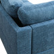 Blue 3-Piece Upholstered Left-Facing Sectional Sofa with Chaise and Lift-Top
