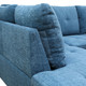 Blue 3-Piece Upholstered Left-Facing Sectional Sofa with Chaise and Lift-Top