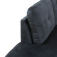 Black 3-Piece Flannel Sectional Sofa with Left-Facing Chaise and Lift-Top