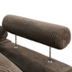 Brown 3-Piece Corduroy Sectional Sofa with Right-Facing Chaise and Lift-Top