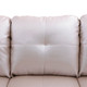 Latte 3-Piece Faux Leather Sectional Sofa with Left-Side Chaise and Lift-Top