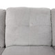 Light Gray 3-Piece Pineapple Fabric Sectional Sofa with Right-Facing Chaise