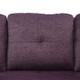 Amaranth 3-Piece Linen-Leather Sectional with Right-Facing Chaise Storage