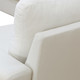Beige 4-Piece Massa Flannel Modular Corner Sectional Sofa with Armless Chair