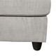 Light Gray 3-Piece Pineapple Fabric Sectional Sofa with Left-Facing Chaise