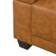 Ginger 3-Piece Semi-PU Synthetic Leather Sectional with Left-Facing Chaise