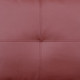Dark Red 3-Piece Faux Leather Sectional Sofa with Right-Facing Chaise and Seats
