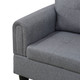 Light Gray 3-Piece Linen Sectional Sofa with Right-Facing Chaise and Lift-Top