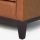 Camel Brown 4-Piece Top-Grain Leather Living Room Set with Sofa Loveseat
