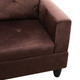 Brown 3-Piece Microfiber Sectional Sofa with Right-Facing Chaise and Lift-Top