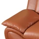 Bright Bronze 3-Piece Faux Leather Living Room Set with Sofa Loveseat and Sofa