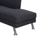 Dark Gray 3-Piece Linen Sectional Sofa with Right-Facing Chaise and Storage