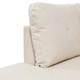 White 3-Piece Faux Leather Sectional Sofa with Right-Facing Chaise and Lift-Top