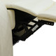 White 3-Piece Breathable Leather Reclining Living Room Set with LED Lighting