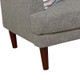 Gray 2-Piece Linen Corner Sectional Sofa Set with Sofa and Loveseat and Loveseat
