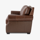 Vintage Brown 2-Piece Top-Grain Leather Living Room Set with Loveseat and 3-Seat