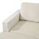 Beige 2-Piece Linen-Look Sectional Sofa with Left-Facing Chaise and Reclining