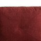 Red 3-Piece Flannelette Sectional Sofa with Right-Facing Chaise and Lift-Top