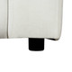White 2-Piece Microfiber Modular Loveseat with Double Track Arms and Channel