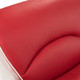 White and Red 3-Piece Faux Leather Living Room Set with Sofa Loveseat and Sofa