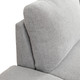 Light Gray 2-Piece Linen-Look Sectional Sofa with Right-Facing Chaise and Finish