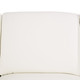 White 6-Piece Cow Top Leather Modular Living Room Set with Ottoman and Cushions