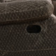 Dark Brown 3-Piece Microfiber Reclining Living Room Set with Sofa Loveseat