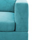 Light Blue 3-Piece Linen Sectional Sofa with Right-Facing Chaise and Lift-Top