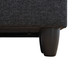 Black 6-Piece Linen-Look Fabric Modular Sectional Sofa with Left-Facing Chaise