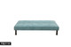 Seafoam Green Linen Convertible Sleeper Sofa with Adjustable Construction