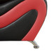 Black and Red 3-Piece Faux Leather Living Room Set with Sofa Loveseat and Panels