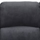 Dark Gray 3-Piece Flannel Reclining Living Room Set with Cup Holder Consoles