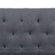 Gray Flannel Convertible Sleeper Sofa with Adjustable Construction and Profile