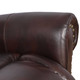 Espresso 3-Piece Breathable Leather Reclining Living Room Set with Nailhead Trim