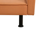Orange Calico Convertible Sleeper Sofa with Adjustable Construction and Profile