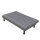 Gray Linen Convertible Sleeper Sofa with Adjustable Construction and Cushioning