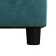 Green 2-Piece Flannelette Pull-Out Sleeper Sectional with Left-Facing Storage