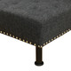 Black Gray Sackcloth Convertible Sleeper Sofa with Adjustable Construction