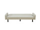 Light Gray Flannel Convertible Sleeper Sofa with Adjustable Construction