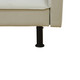 Light Gray Flannel Convertible Sleeper Sofa with Adjustable Construction