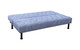 Light Denim Linen Convertible Sleeper Sofa with Adjustable Construction