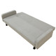 Gray Flannel Convertible Sleeper Sofa with Adjustable Construction and Profile