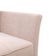 Pink Sackcloth Convertible Sleeper Sofa with Adjustable Backrest and Out Design