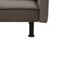 Dark Gray Flannel Convertible Sleeper Sofa with Adjustable Construction
