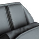 Gray Leather-Look Shiatsu Neck and Back Massage Chair Cushion with Adjustable