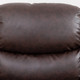 Brown 3-Piece Faux Leather Reclining Living Room Set with Sofa Loveseat
